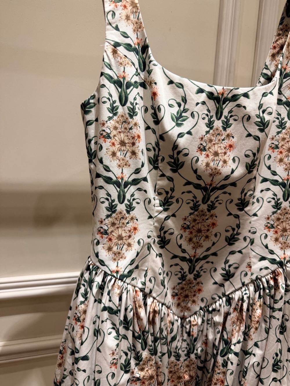 AGUA BY AGUA BENDITA Pluma floral corset cotton dress - Picture 11 of 14